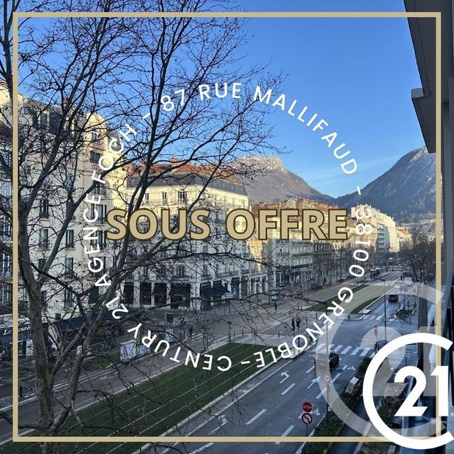 Appartement F1 bis à vendre - 2 pièces - 43.31 m2 - GRENOBLE - 38 - RHONE-ALPES - Century 21 Agence Foch