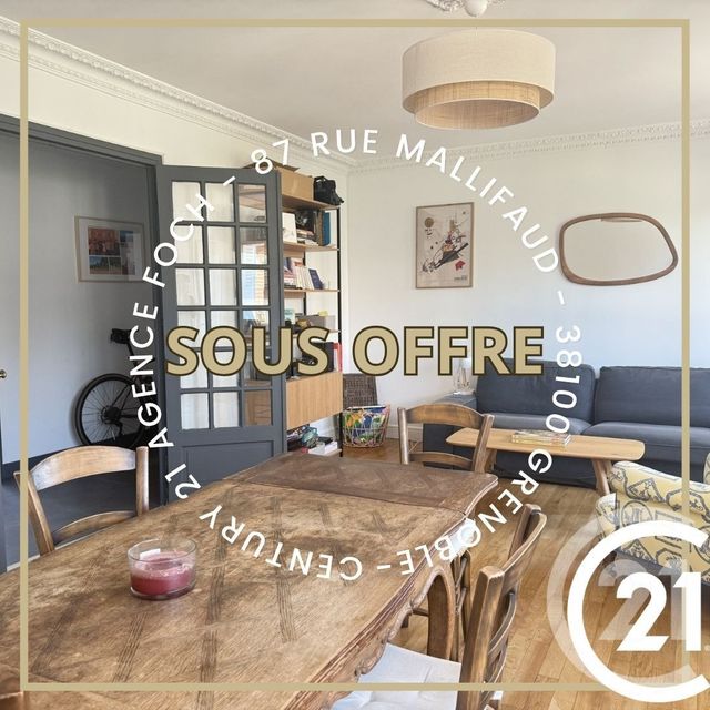 Appartement F3 à vendre - 3 pièces - 69.99 m2 - GRENOBLE - 38 - RHONE-ALPES - Century 21 Agence Foch