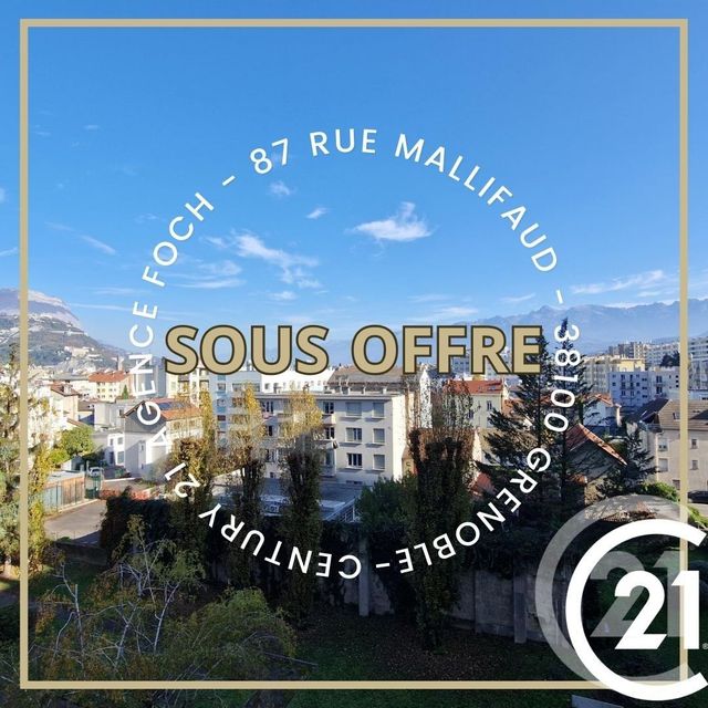 Appartement F4 à vendre - 4 pièces - 106.0 m2 - GRENOBLE - 38 - RHONE-ALPES - Century 21 Agence Foch